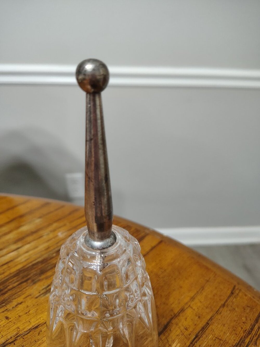 Crystal Clear Bell with Silver Handle - Picture 3 of 7